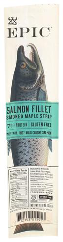 Epic Smoked Salmon Maple Fillet Strip, 0.8 Ounce -- 20 per case