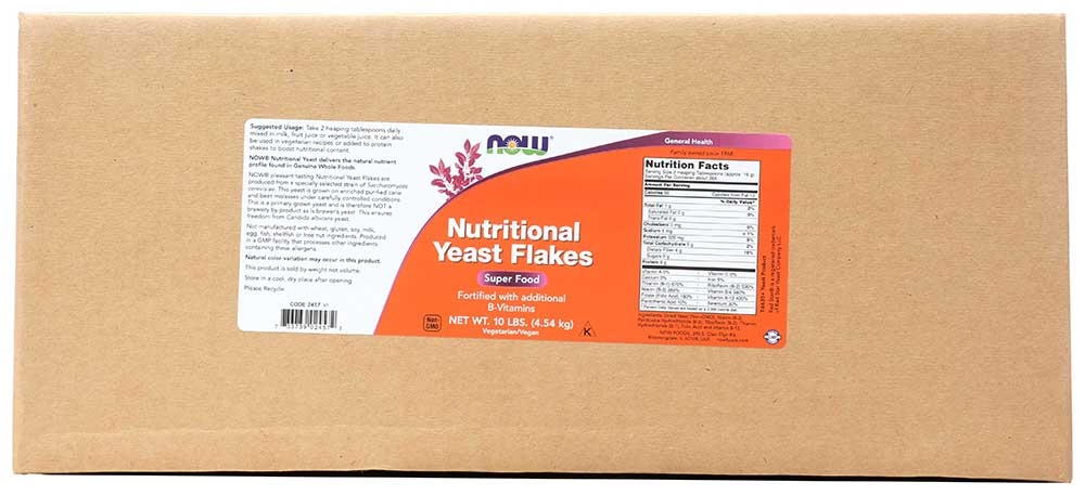Now Foods Nutritional Yeast Flakes, 10 Pound