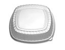 D and W Fine Pack Lid, Tray 16 High Dome Plastic Clear Forum -- 50 per case.