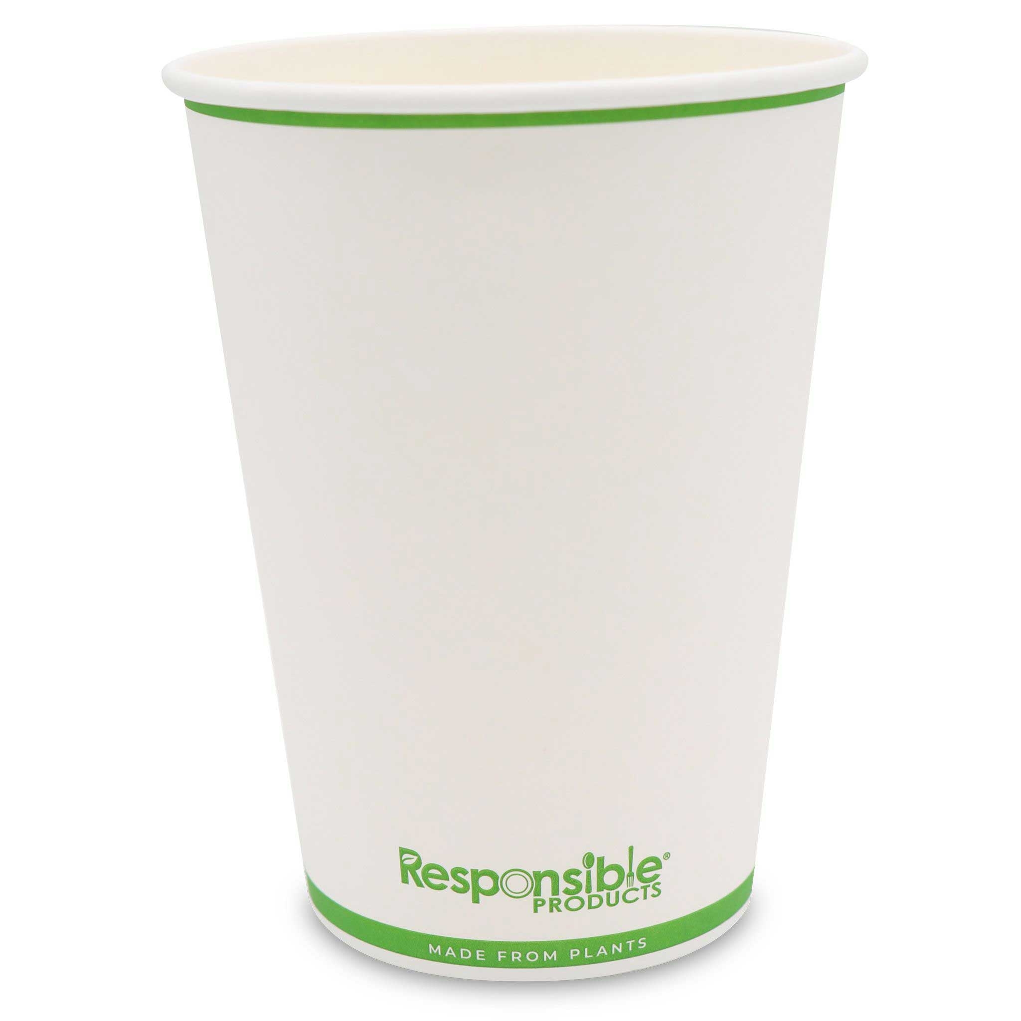 Responsible Products Tree-Less White Compostable Paper Food Container, 32 Ounce Capacity -- 250 per case