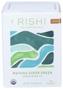 Rishi Organic Matcha Super Green Tea - 15 bags per pack -- 6 packs per case.