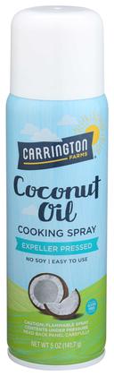 Carrington Farms Coconut Oil Cooking Spray, 5 Ounce -- 6 per case