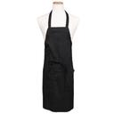 Chef Revival Black Bib Apron, 28 x 34 inch