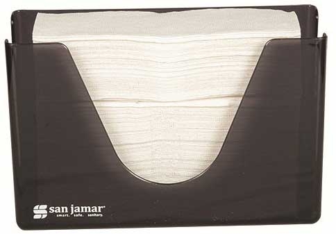San Jamar Black Pearl Countertop Folded Paper Towel Dispenser.