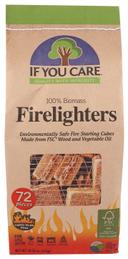 If You Care 100 Percent Biomass Firestarter - 72 per pack -- 12 packs per case.