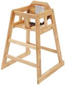 Winco Assembled Natural Wooden High Chair -- 2 per case
