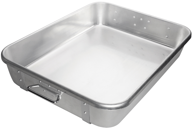 Winco Aluminum Roasting Pan with Straps, 24 x 18 x 4.5 inch -- 4 per case