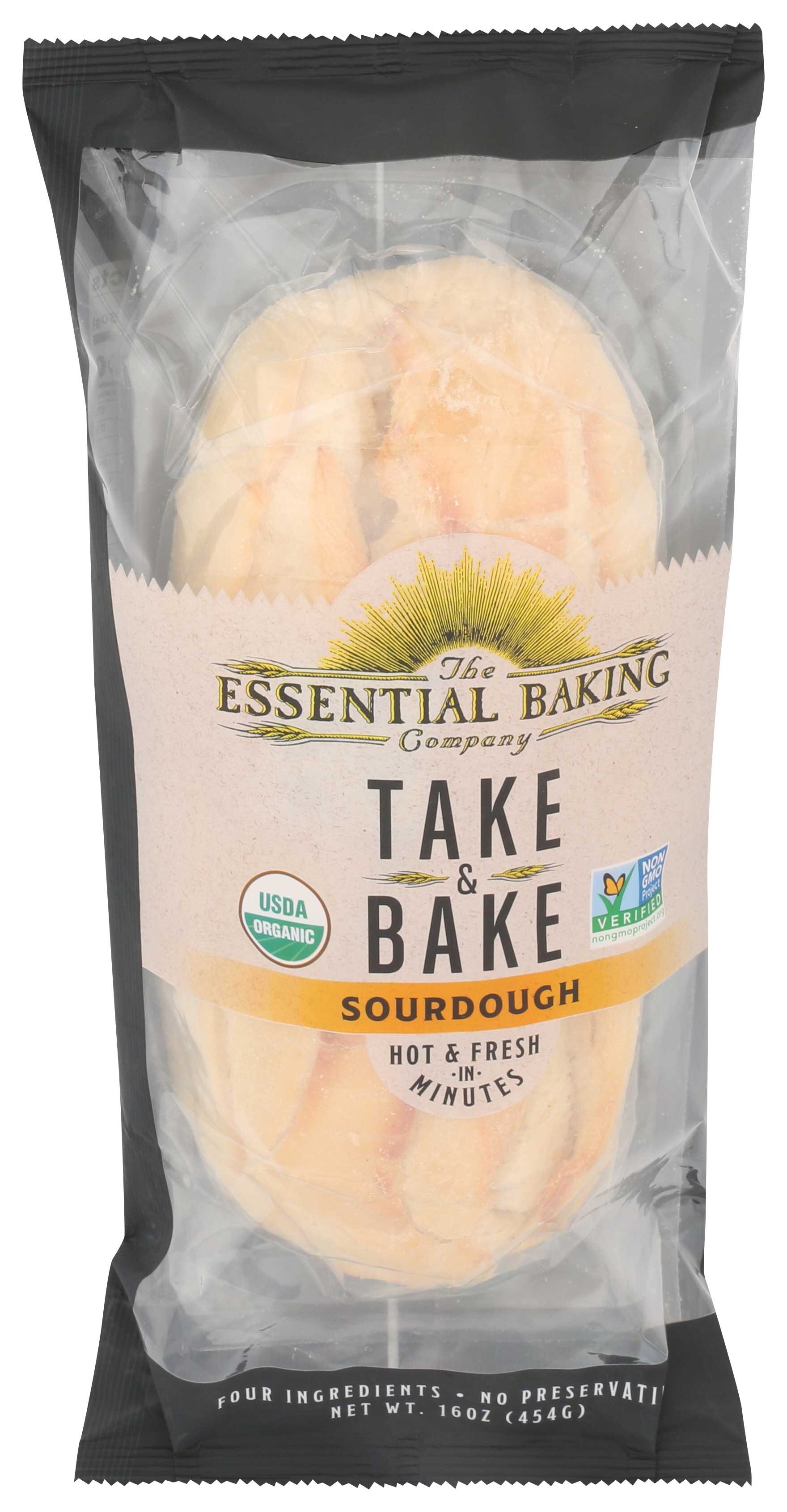 The Essential Baking Company Take and Bake Sourdough Bread, 16 Ounce -- 16 per case