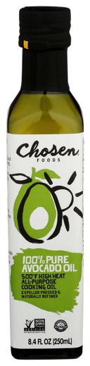 Chosen Foods Refined 100 Percent Pure Avocado Oil, 250 Milliliter -- 6 per case