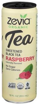 Zevia Organic Raspberry Sweetened Black Tea, 12 Fluid Ounce -- 12 per case