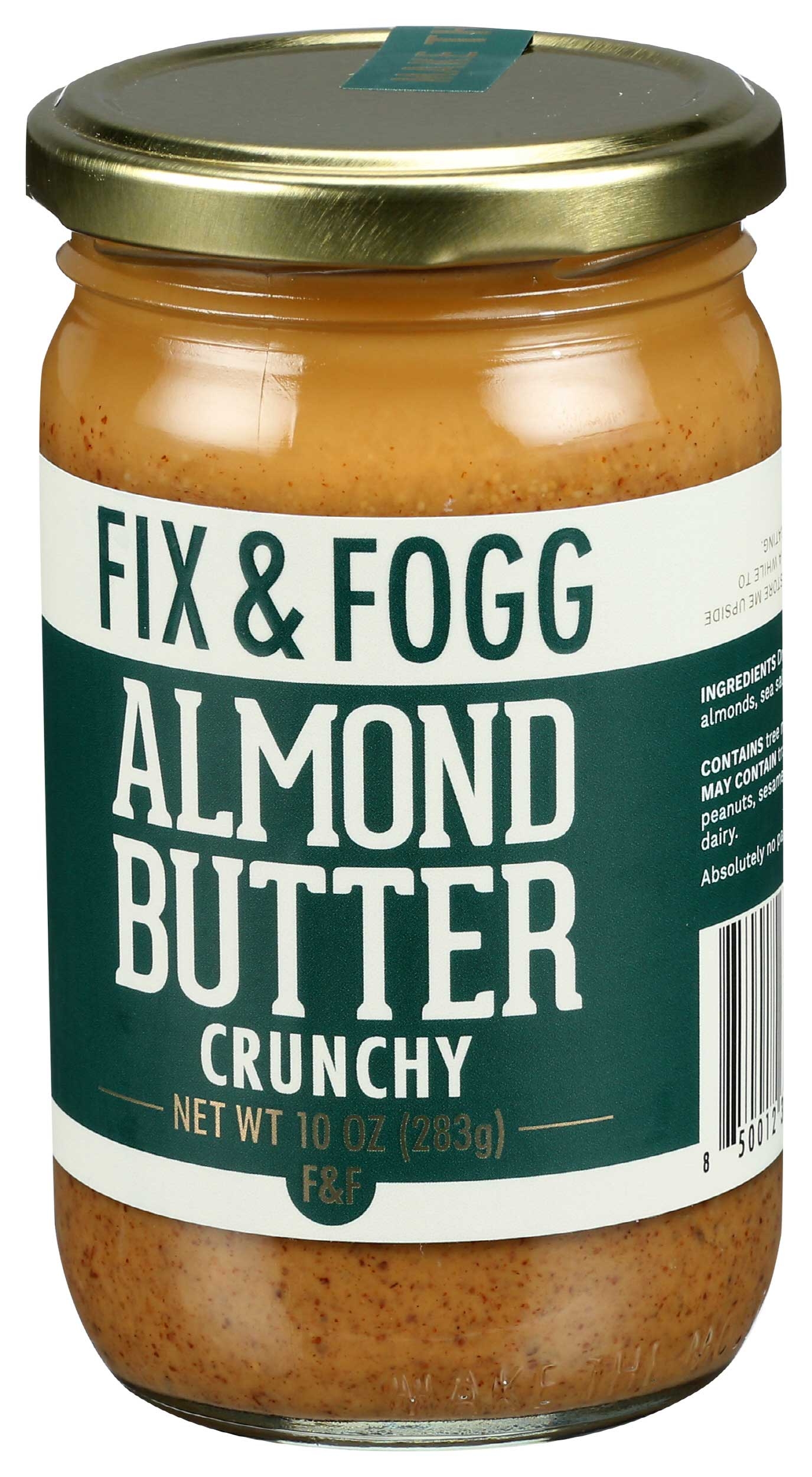 Fix and Fogg Crunchy Almond Butter, 10 Ounce -- 6 per case
