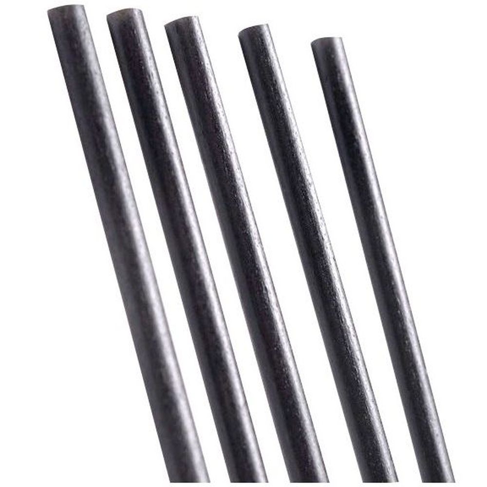 Mister Agave Standard Black Agave Unwrapped Straw, 8.25 inch -- 2000 per case