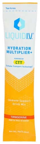 Liquid IV Tangerine Hydration Multiplier Plus Immune Support Drink Mix, .56 Ounce -- 10 per case
