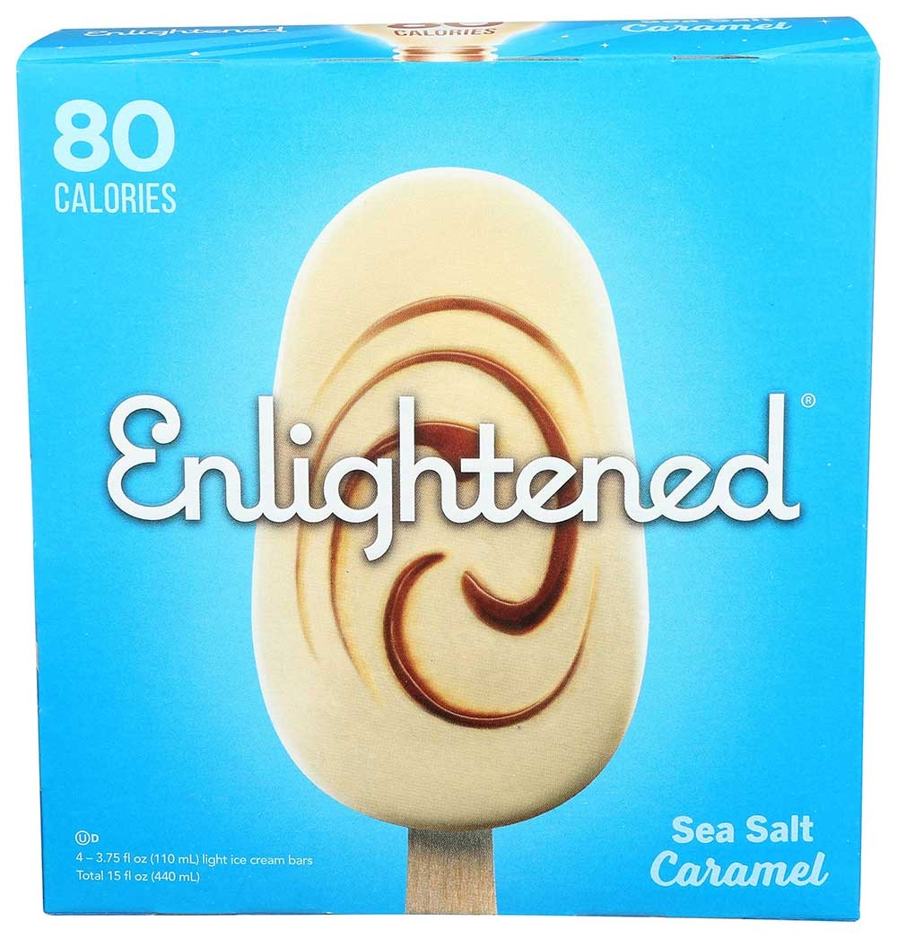 Enlightened Sea Salt Caramel Ice Cream Bar, 3.75 Fluid Ounce - 4 count per pack -- 8 packs per case