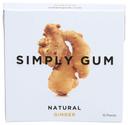 Simply Gum Natural Ginger Gum, 15 count per pack -- 12 per case.