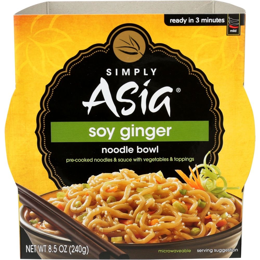 Simply Asia Soy Ginger Noodle Bowl, 8.5 Ounce -- 6 per case