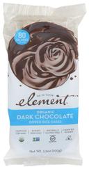 Element Organic Dark Chocolate Dipped Rice Cake, 3.5 Ounce -- 6 per case