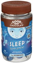 Good Day Milk Chocolate Sleep Supplement for Adults - 80 count per pack