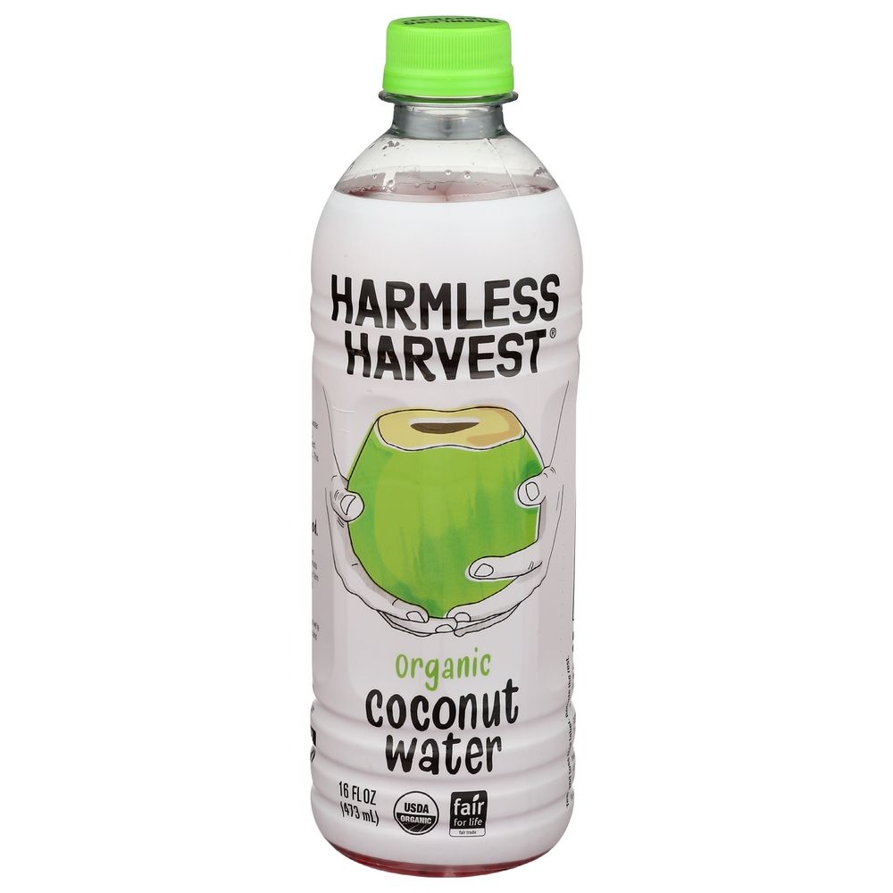 Harmless Harvest Organic 100 Percent Raw Coconut Water, 16Ounce -- 12 per case.