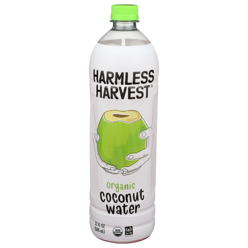 Harmless Harvest Organic Coconut Water, 32 Fluid Ounce -- 6 per case.