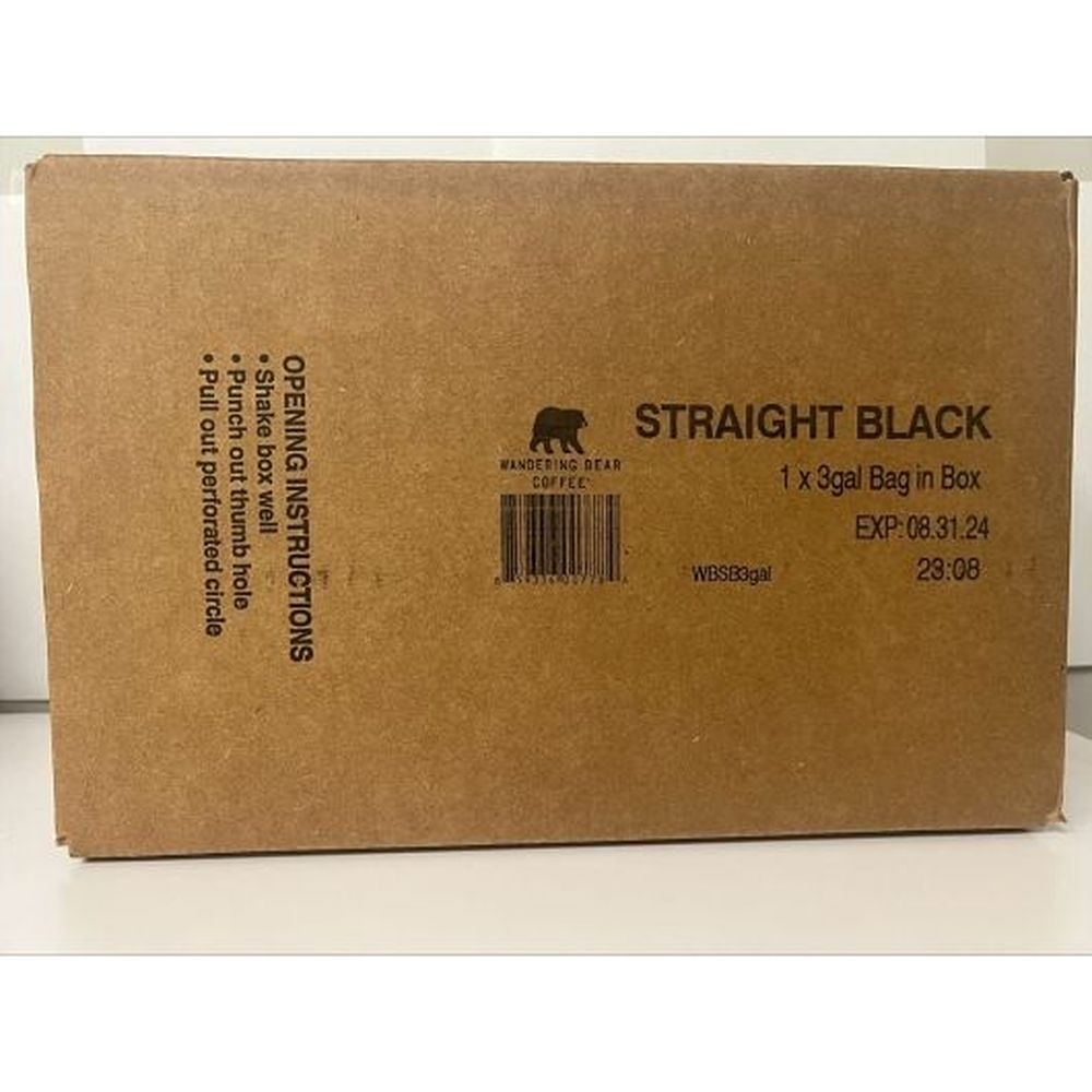 Wandering Bear Organic Cbc Straight Black Bib Keg Coffee, 3 Gallon