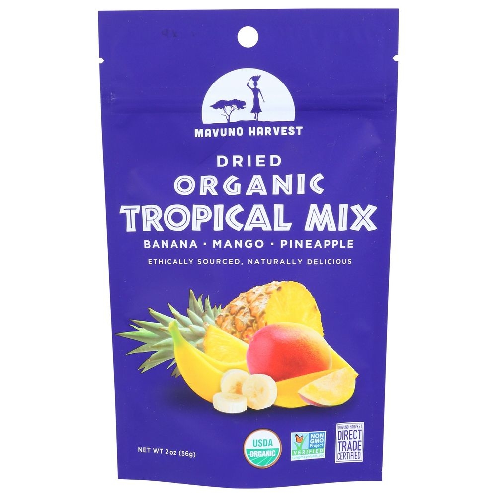 Mavuno Harvest Organic Dried Fruit Tropical Mix, 2 Ounce -- 6 per case