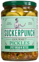 Sucker Punch Spicy Bread and Butter Pickles, 24 Ounce -- 6 per case