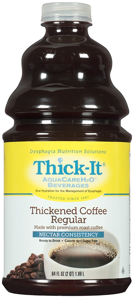 Thick It AquaCare H2O Nectar Consistency Thickened Regular Coffee Beverage, 0.5 Gallon -- 4 per case.