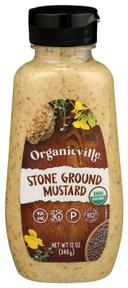 OrganicVille Stone Ground Mustard, 12 Ounce -- 12 per case.