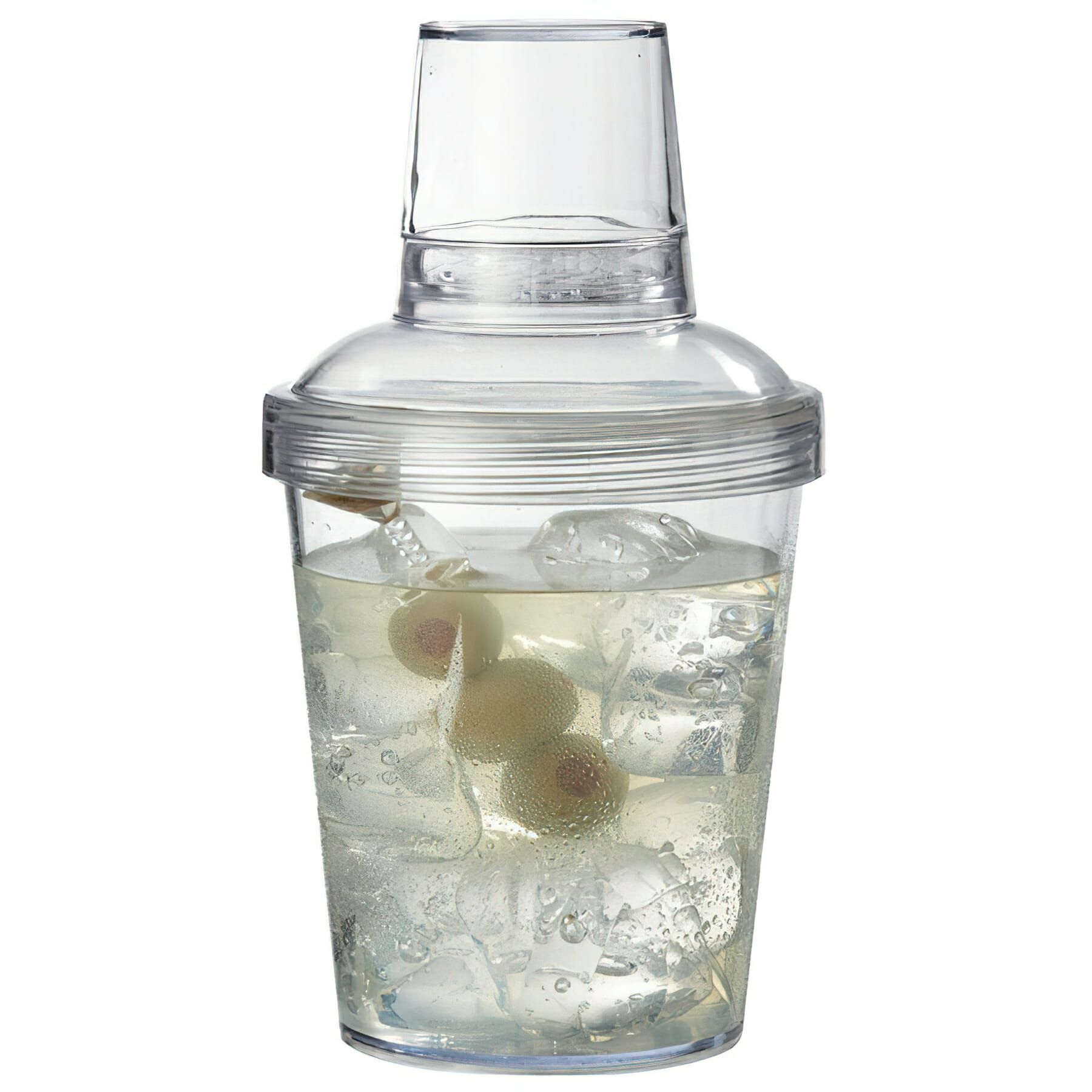 GET Enterprises inc Styrene Acrylonitrile Clear 3 Piece Shaker Set, 20 Ounce -- 24 per case.