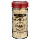Morton and Bassett Organic Whole Toasted Sesame Seeds, 1.9 Ounce -- 3 per case