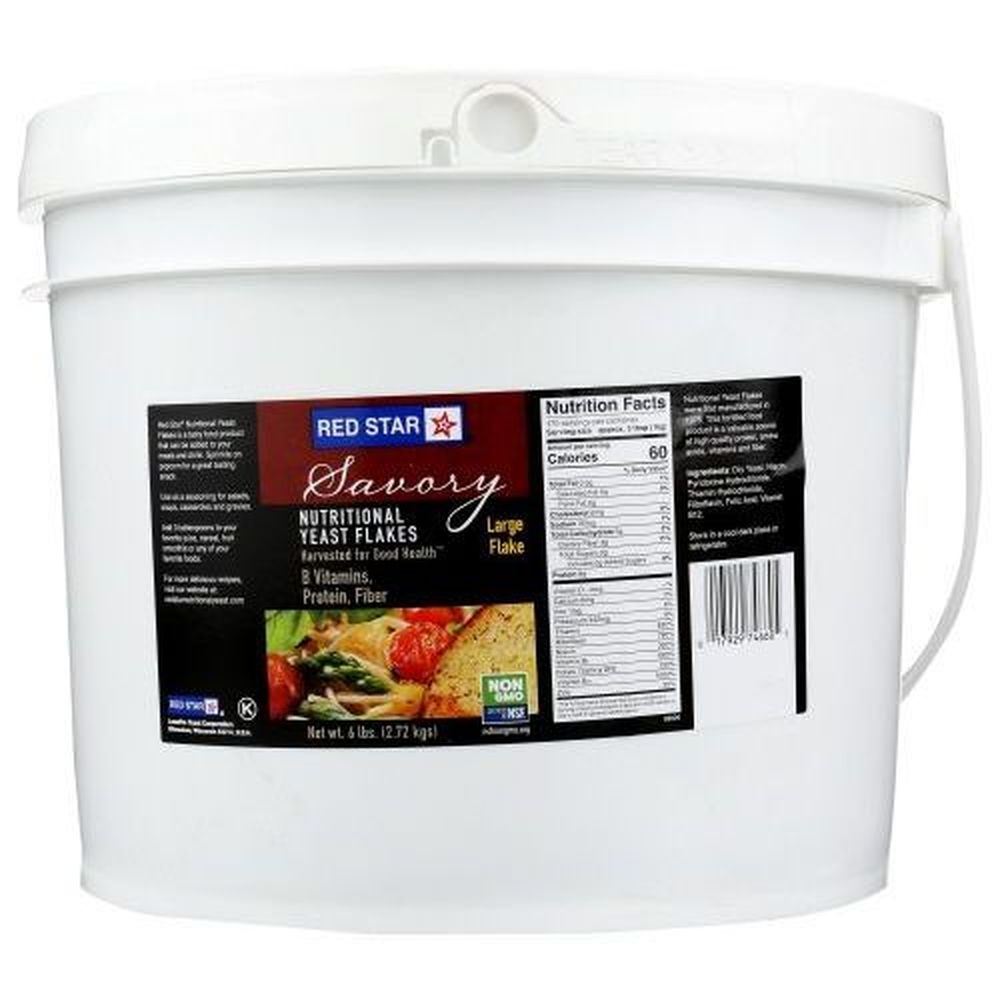 Red Star Large Nutritional Yeast Flake, 6 Pound