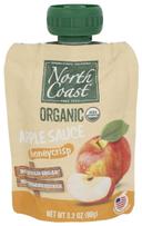 North Coast Organic Honeycrisp Apple Sauce, 4 count -- 6 per case