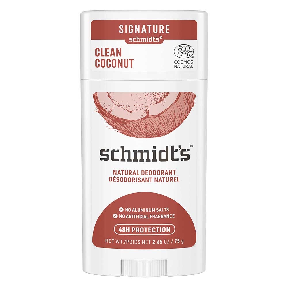 Schmidt's Clean Coconut Deodorant Stick, 2.65 Ounce -- 12 per case