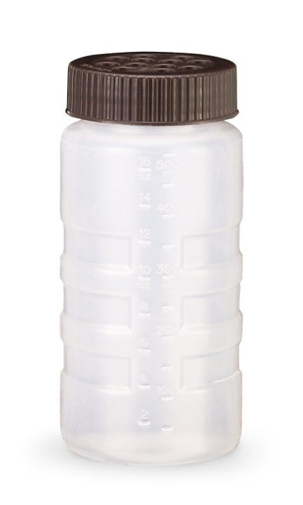 Vollrath Clear with Brown Dredge Squeeze Dispenser -- 12 per case