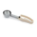 Vollrath 47372 Stainless Steel Number 10 Extended Length Disher with Ivory Squeeze Handle, 3.2 Capacity