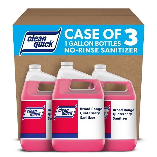 Clean Quick Broad Range Sanitizer Cleaner, 1 Gallon Jug -- 3 per case.