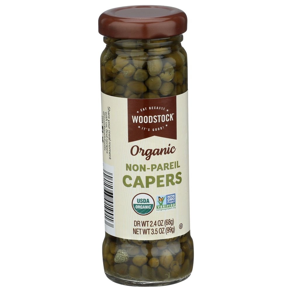 Woodstock Organic Non Pareil Capers, 3.5 Ounce -- 12 per case