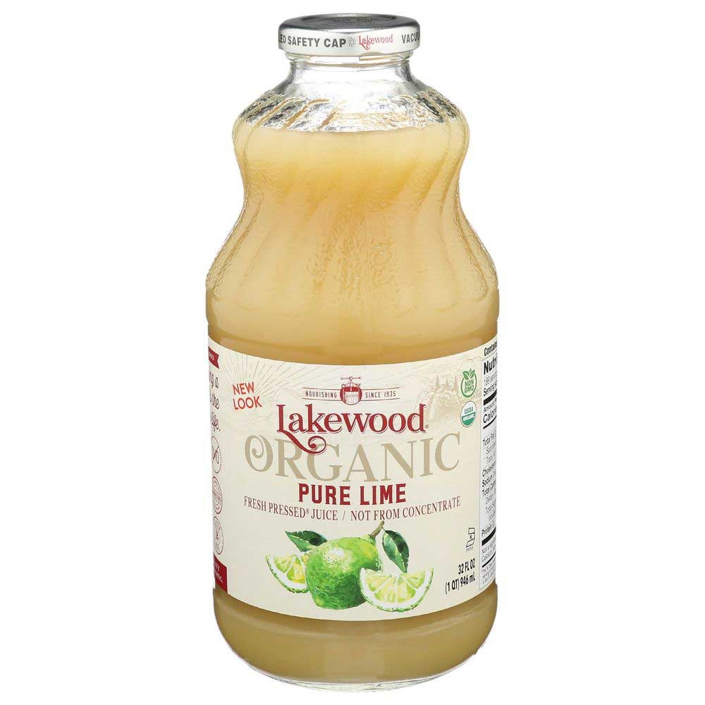 Lakewood Organic Pure Lime Juice, 32 Fluid Ounce -- 6 per case