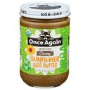 Once Again Organic Unsweetened Salt Free Creamy Sunflower Seed Butter, 16 Ounce -- 6 per case