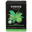 Choice Organic Premium Japanese Green Tea, 16 tea bags -- 6 per case