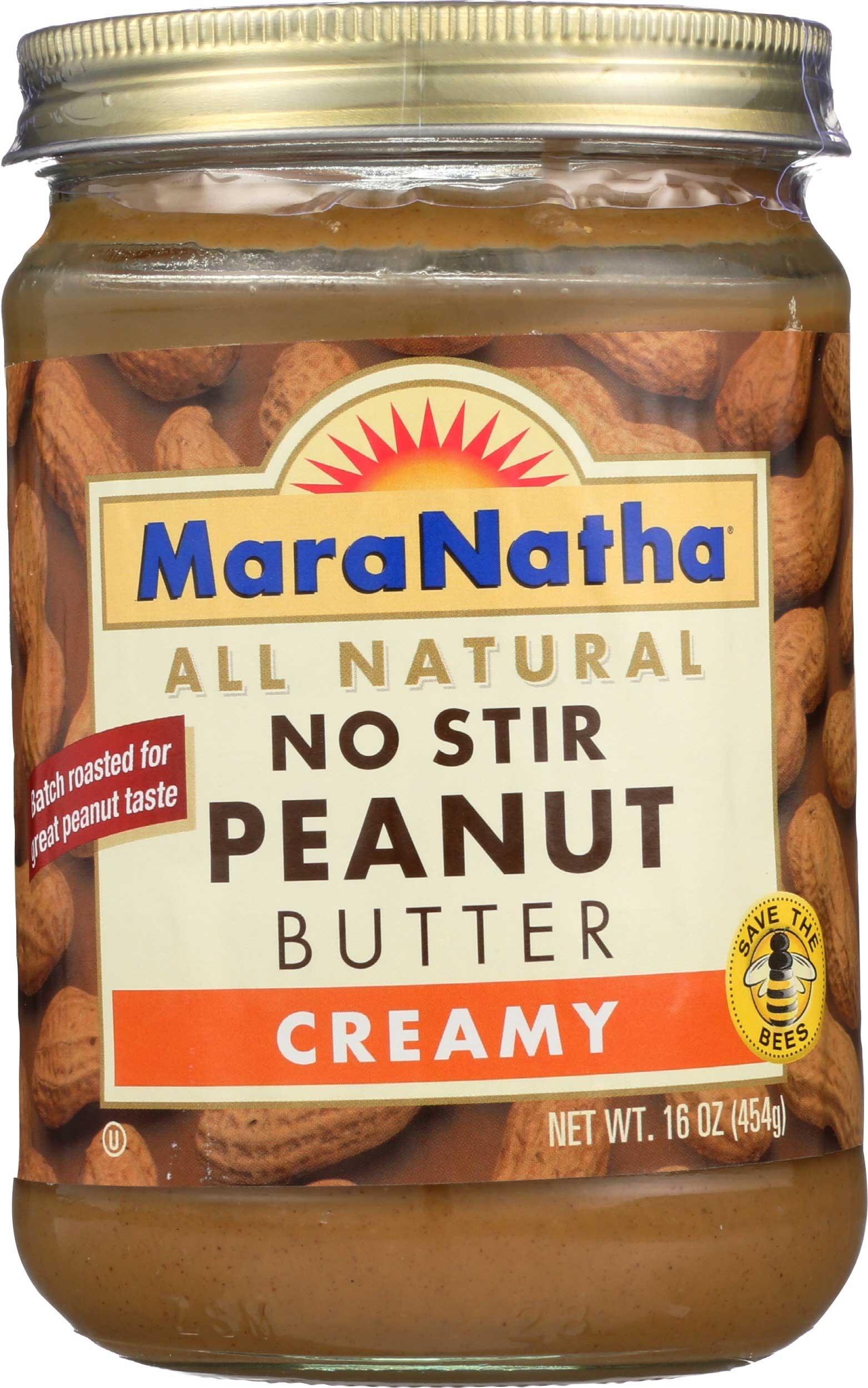 Maranatha Creamy No Stir Peanut Butter, 16 Ounce -- 6 per case