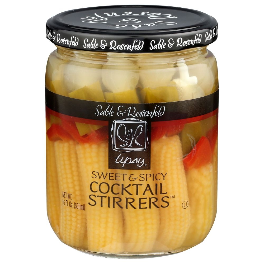 Sable and Rosenfeld Tipsy Sweet and Spicy Cocktail Stirrers, 16 Ounce -- 6 per case