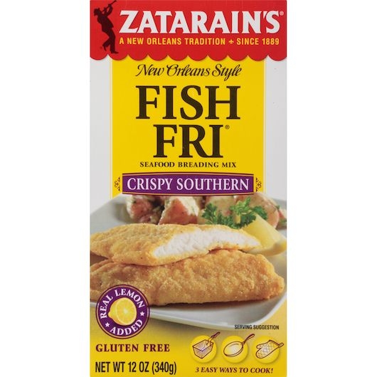Zatarains Fish Fri Crispy Southern Seafood Breading Mix, 12 Ounce -- 8 per case.