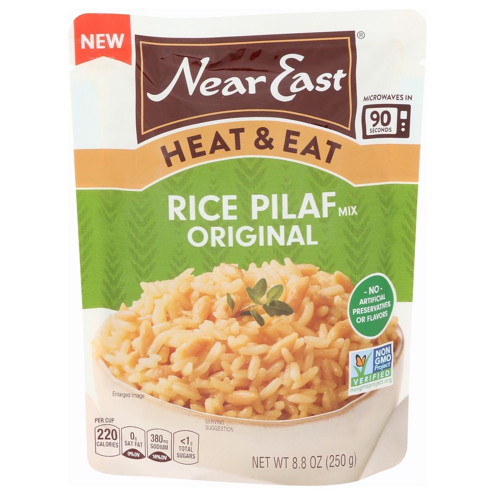 Near East Heat and Eat Rice Pilaf, 8.8 Ounce -- 8 per case