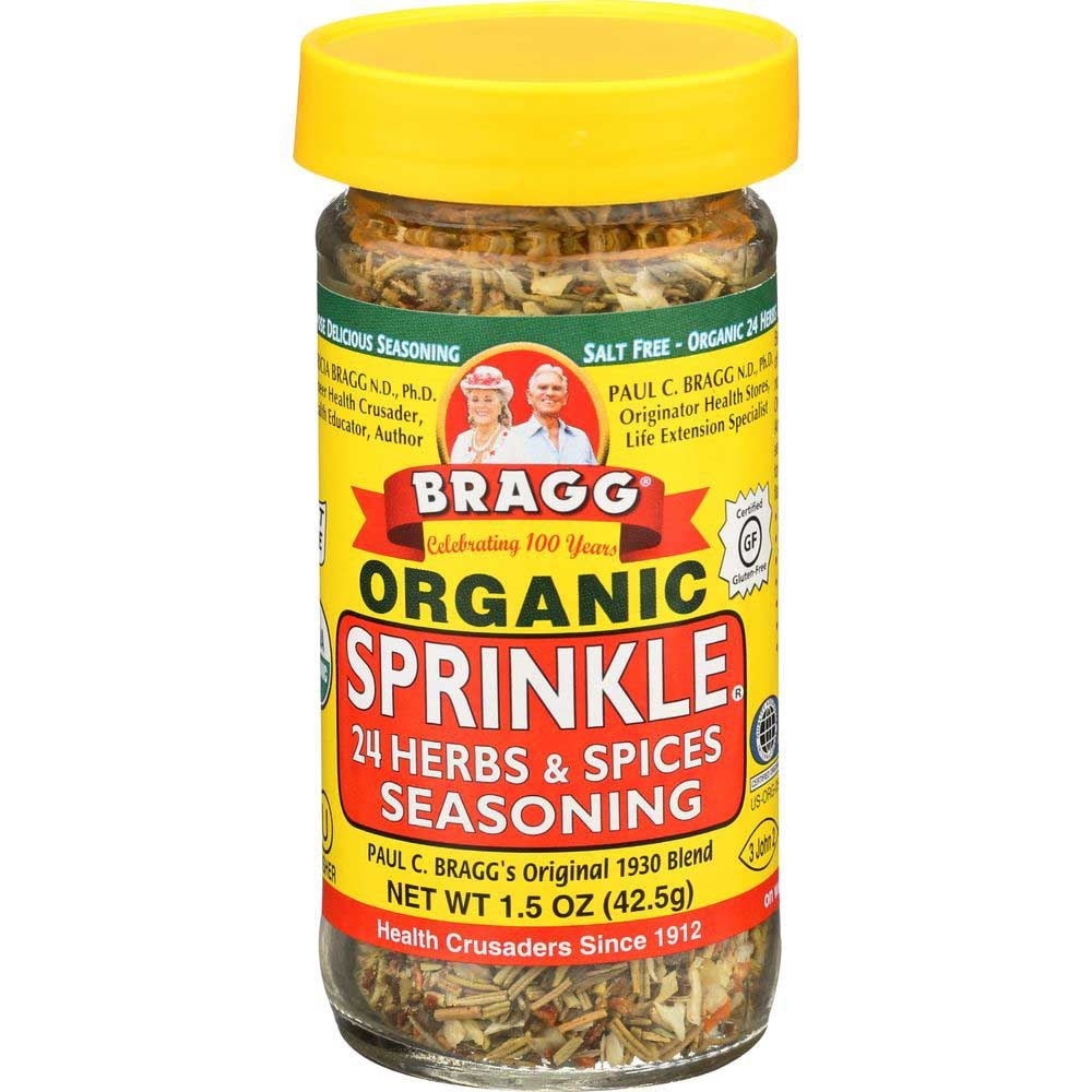 Bragg Organic Sprinkle Herb and Spice Seasoning, 1.5 Ounce -- 12 per case.