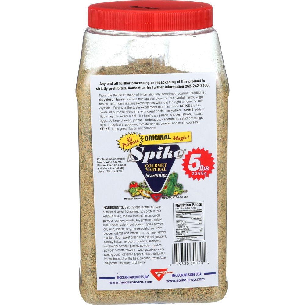 Spike Original Seasoning, 5 Pound