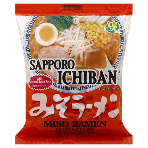 Sapporo Miso Ramen Instant Noodle, 3.5 Ounce -- 24 per case