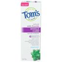 Toms Of Maine Natural Whole Care Peppermint Anticavity Toothpaste with Fluoride, 4 Ounce -- 6 per case