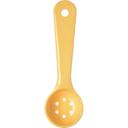 Carlisle 492304 Measure Miser Yellow Acetal Perforated Short Handle Portion Spoon, 1 Ounce Capacity